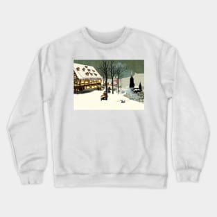 Bruegel's Schiefes Haus in Ulm mit Münsterblick Crewneck Sweatshirt